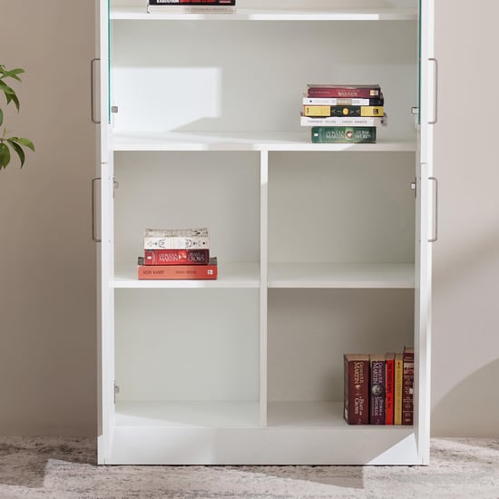 Quadro 2-Door Book Cabinet - White
