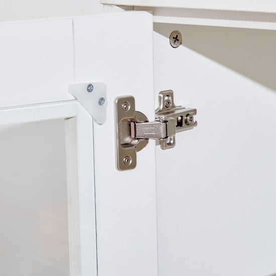 Quadro 3-Door Book Cabinet - White