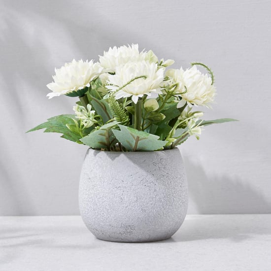 Gloria Artificial Flowers in Paper Pot