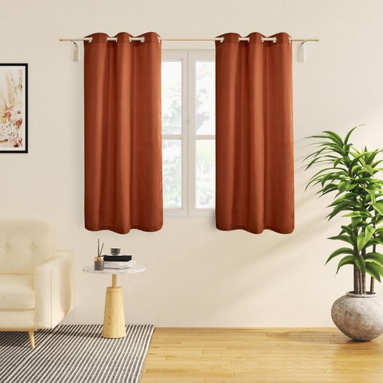 Sierra Set of 2 Woven Room Darkening Window Curtains