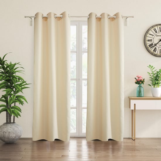 Sierra Set of 2 Woven Room Darkening Door Curtains