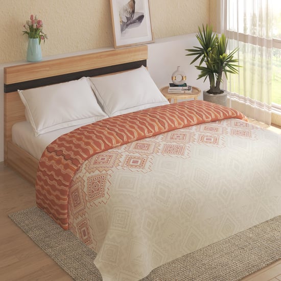 Restful Reflections Cotton Printed Double Comforter