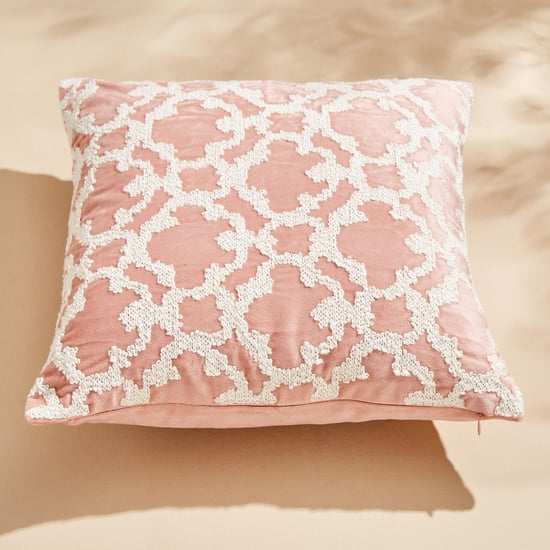 Endura Embroidered Cushion Cover - 40x40cm