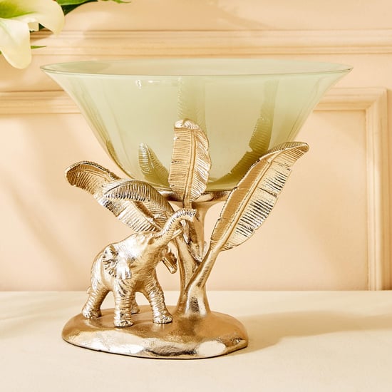 Eternity Vivere Glass Elephant Decorative Bowl