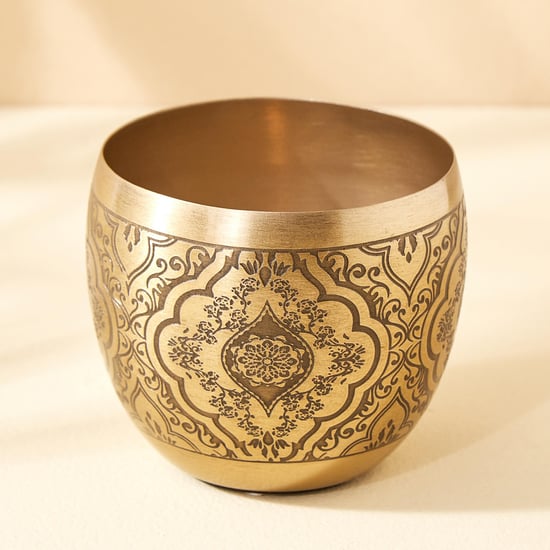 Austin Metal Embossed Votive Holder