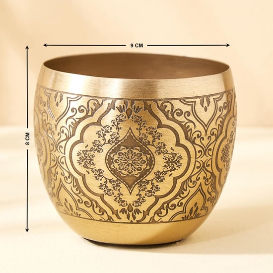 Austin Metal Embossed Votive Holder