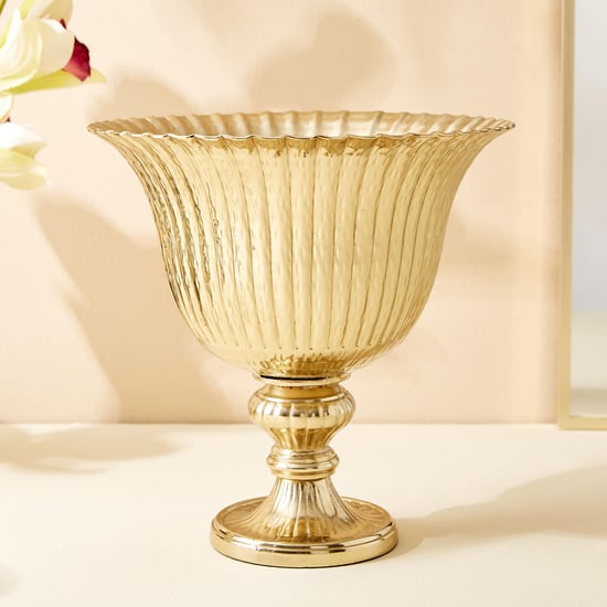 Hoovu Flor Metal Hammered Vase