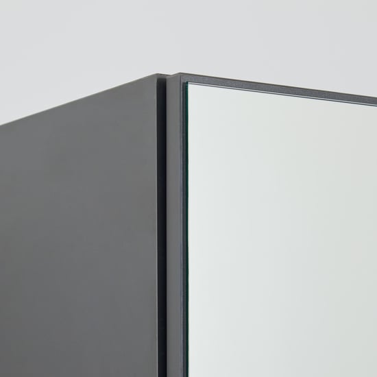 Connect 3-Door Wardrobe with Mirror and Drawer - Grey