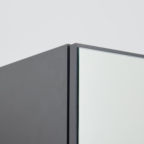 Connect 4-Door Wardrobe with Mirror and Drawer - Grey