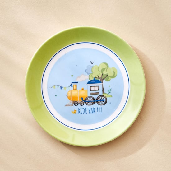 Slate Kids Melamine Printed Side Plate - 18cm