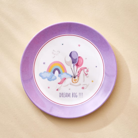 Slate Kids Melamine Printed Side Plate - 18cm