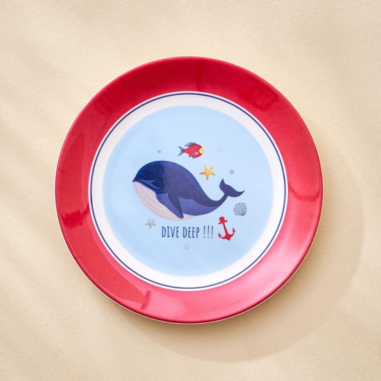 Slate Kids Melamine Printed Side Plate - 18cm