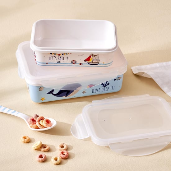 Slate Kids 2Pcs Melamine Printed Spoon and Fork Set