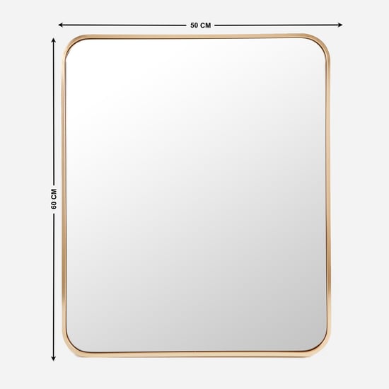 Corsica Reflection Metal Rectangular Wall Mirror - 50x60cm