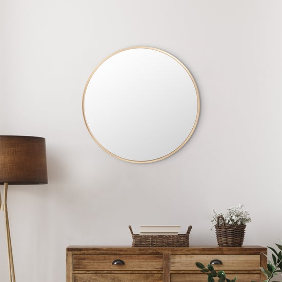 Reflection Flicker Metal Round Wall Mirror - 50cm