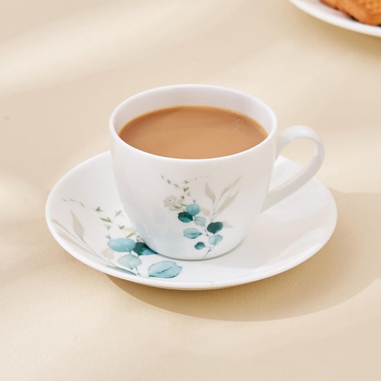 Lucas Bone China Printed Cup and Saucer - 210ml