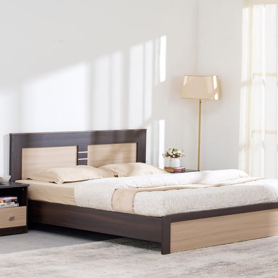 Helios Lawrence Queen Bed - Brown