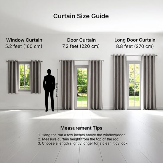 Natura Arena Set of 2 Woven Light Filtering Door Curtains