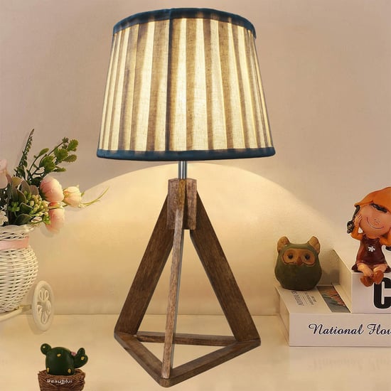 HOMESAKE Wooden Table Lamp