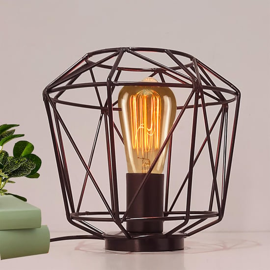 HOMESAKE Metal Farmhouse Table Lamp