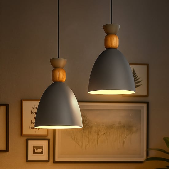 HOMESAKE Metal Set of 2 Ceiling Lamps