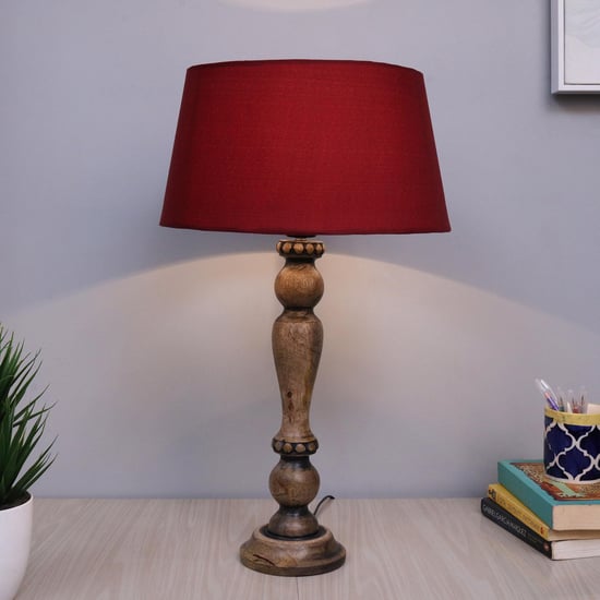 HOMESAKE Wooden Table Lamp