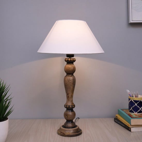 HOMESAKE Wooden Table Lamp