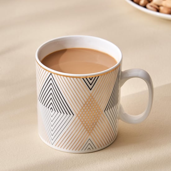 Blanco Bone China Printed Coffee Mug - 400ml