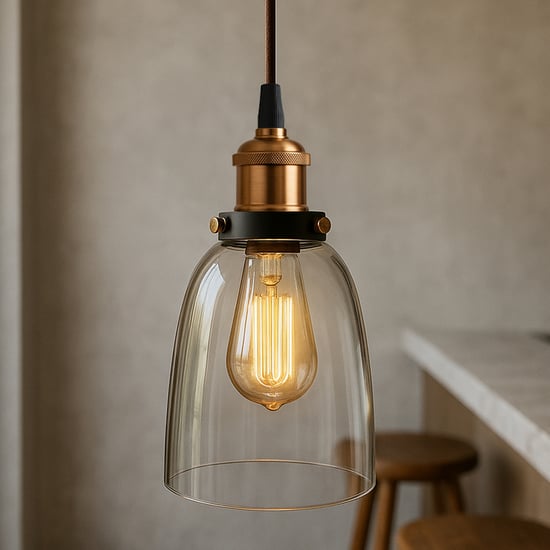 HOMESAKE Glass Ceiling Lamp