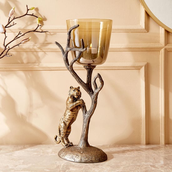 Eternity Vivere Glass Tiger Candle Holder