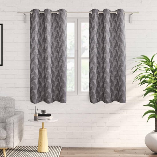 Sketch Set of 2 Jacquard Light Filtering Window Curtains