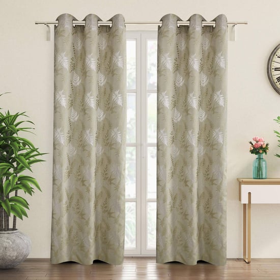 Sketch Eden Set of 2 Jacquard Light Filtering Door Curtains