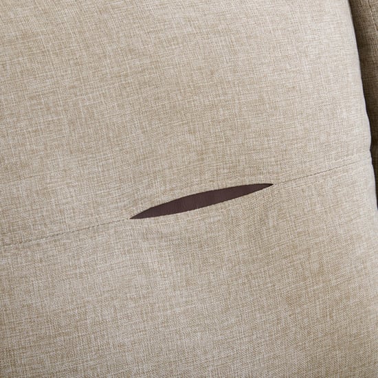 Berry Fabric 3-Seater Sofa with Left Chaise - Beige