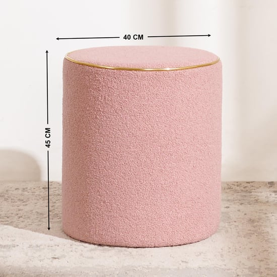 Murphy NXT Velvet Ottoman - Pink