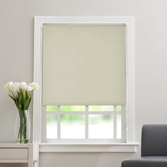 DECO WINDOW Off-White Blackout Roller Blind - 54x84"