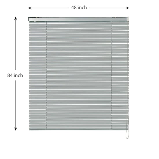 DECO WINDOW Grey Metal Venetian Blind - 28x84