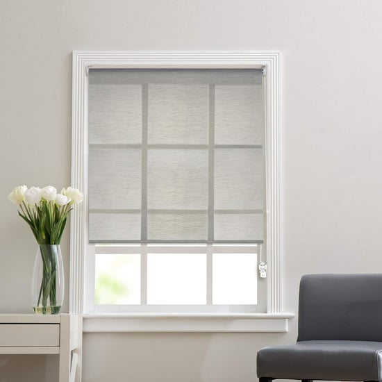 DECO WINDOW Grey Sheer Roller Blind - 38x84"