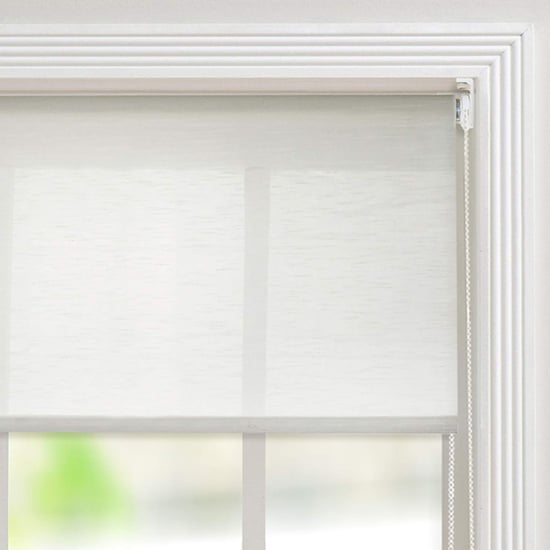 DECO WINDOW Off-White Sheer Roller Blind - 44x84