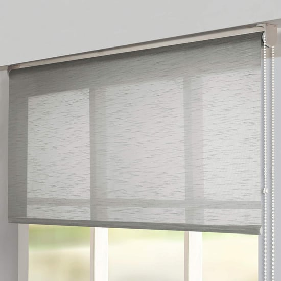 DECO WINDOW Grey Sheer Roller Blind - 63x84