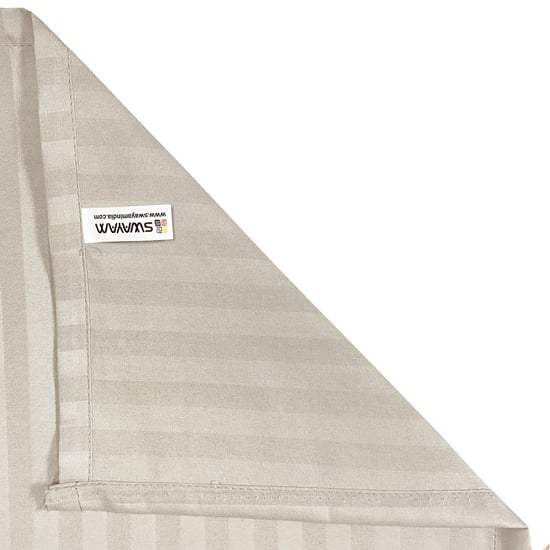 SWAYAM Angora Classic Self Sanctuary 300TC Cotton Queen Bedsheet Set