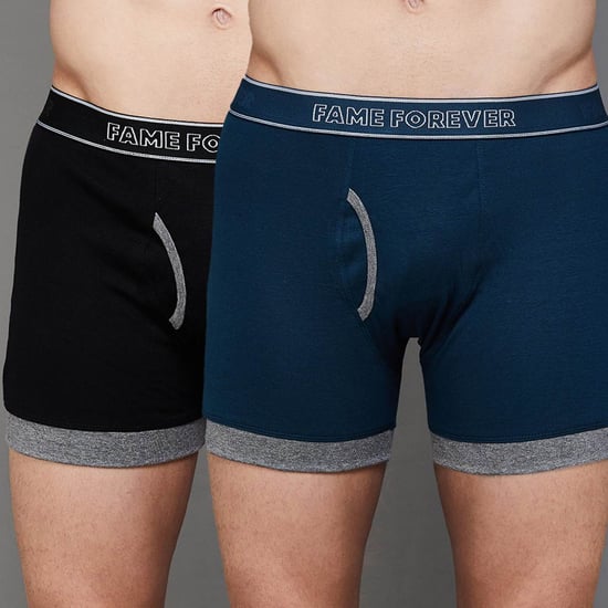 FAME FOREVER Solid Trunks - Pack of 2