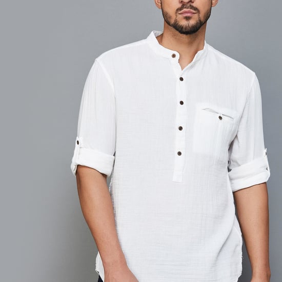 CELIO Men Solid Slim Fit Casual Shirt