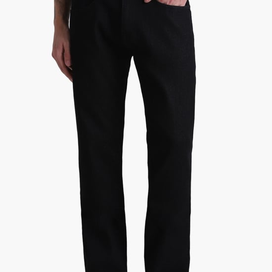 JACK & JONES Men Solid Bootcut Fit Jeans