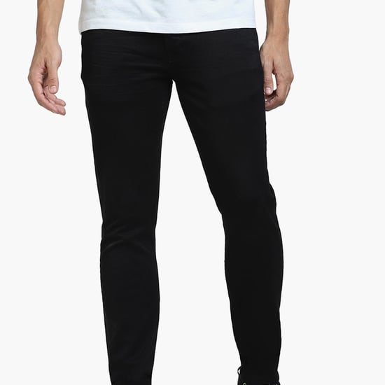 JACK & JONES Men Solid Slim Straight Jeans