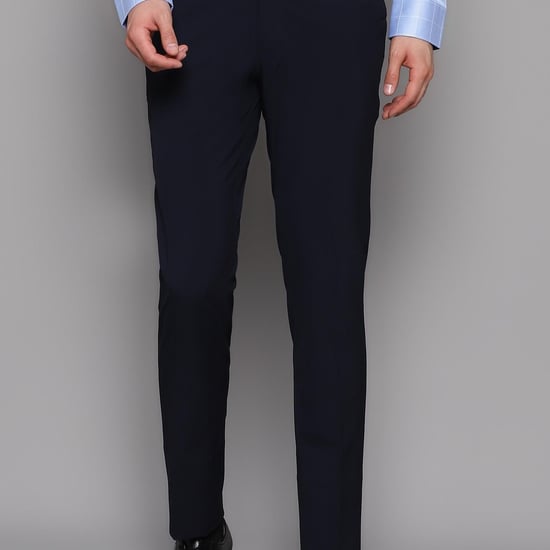 BLACKBERRYS Men Solid Slim Fit Formal Trousers