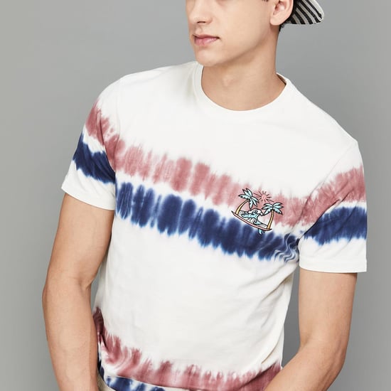 FAME FOREVER Men Tie & Dye Printed T-shirt