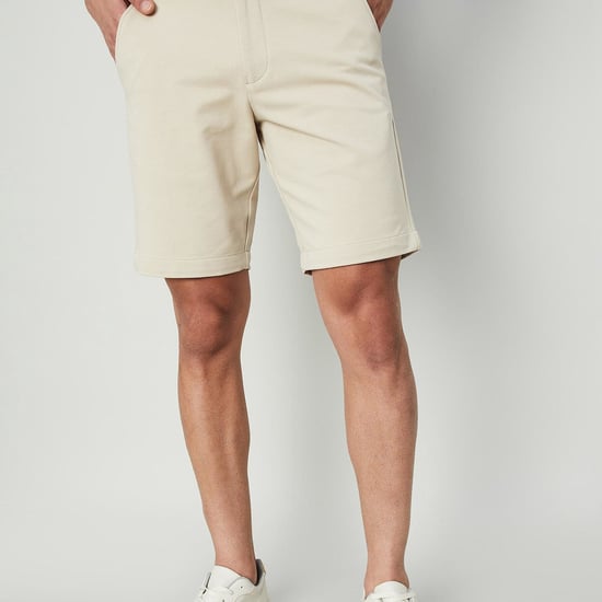 CODE Men Solid Regular Fit Shorts