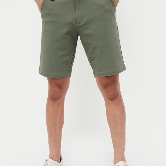 CODE Men Solid Regular Fit Shorts