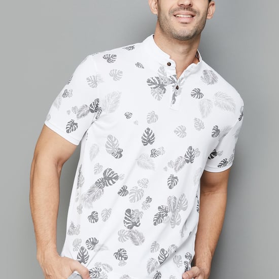 FAHRENHEIT Men Printed Regular Fit Polo T-shirt