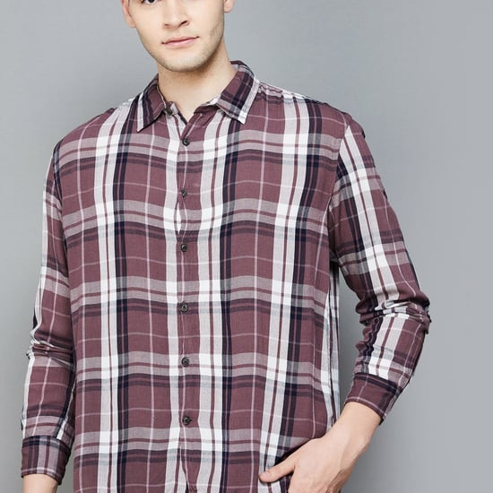 CELIO Men Checked Regular Fit Casual Shirt